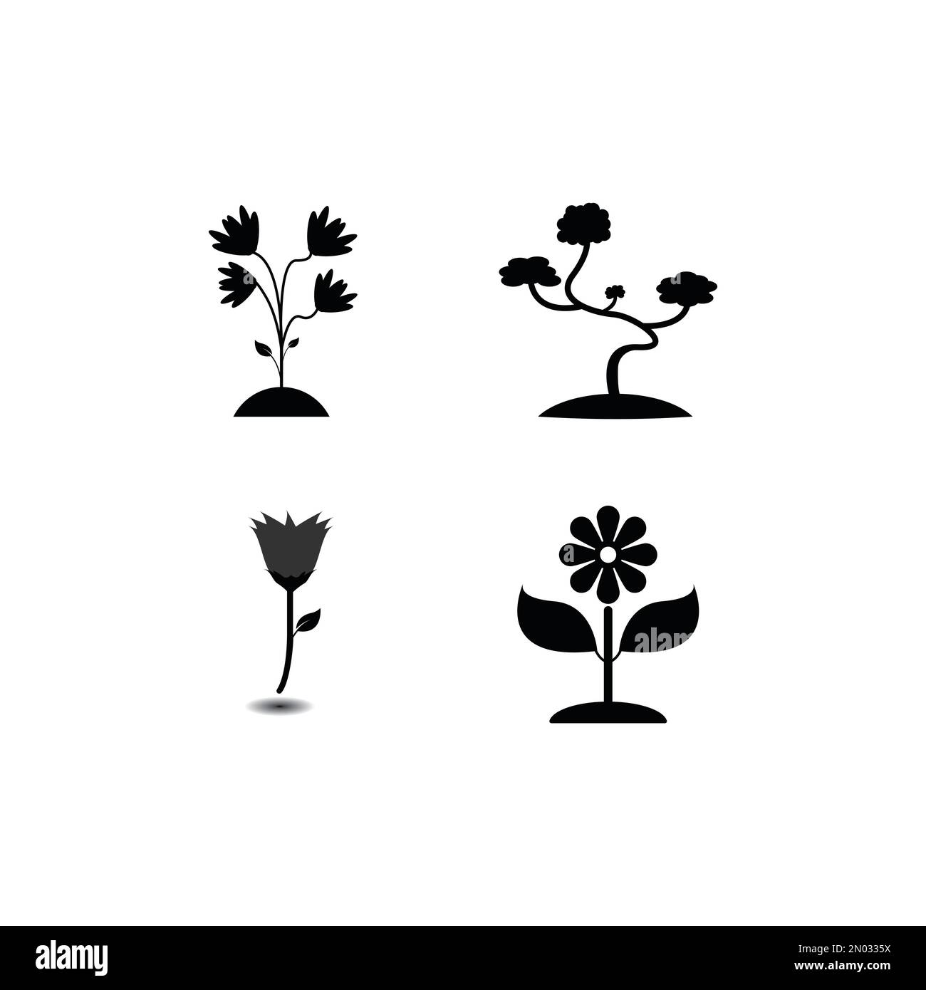plant icon  vector design illustration background Stock Vector