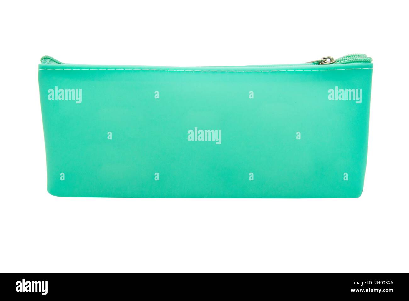 Long pencil pen case container isolated on the white background Stock Photo