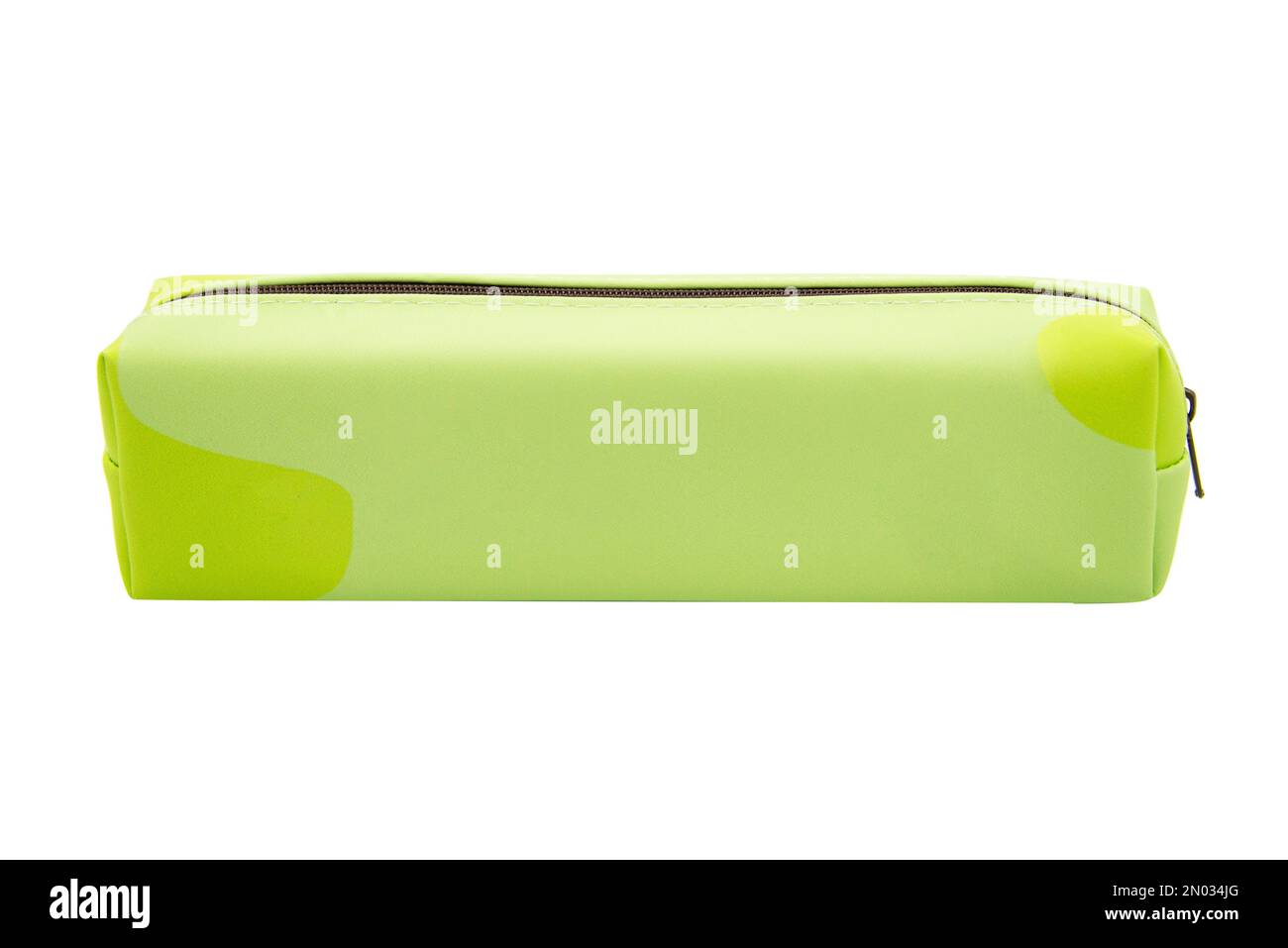 Long pencil pen case container isolated on the white background Stock Photo