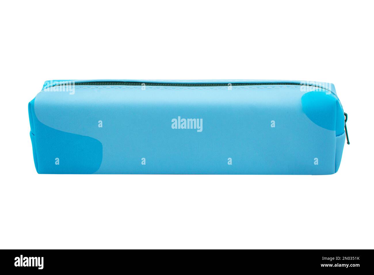 Long pencil pen case container isolated on the white background Stock Photo