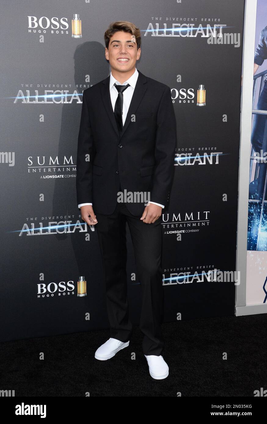 Daniel Lara of “Damn Daniel” fame attends the premiere of “Allegiant