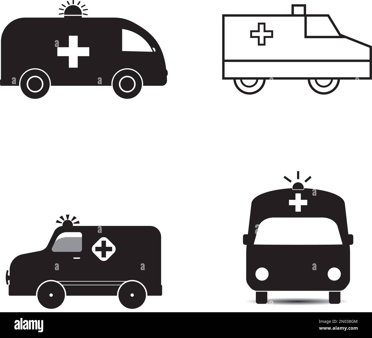 Classic ambulance Cut Out Stock Images & Pictures Alamy
