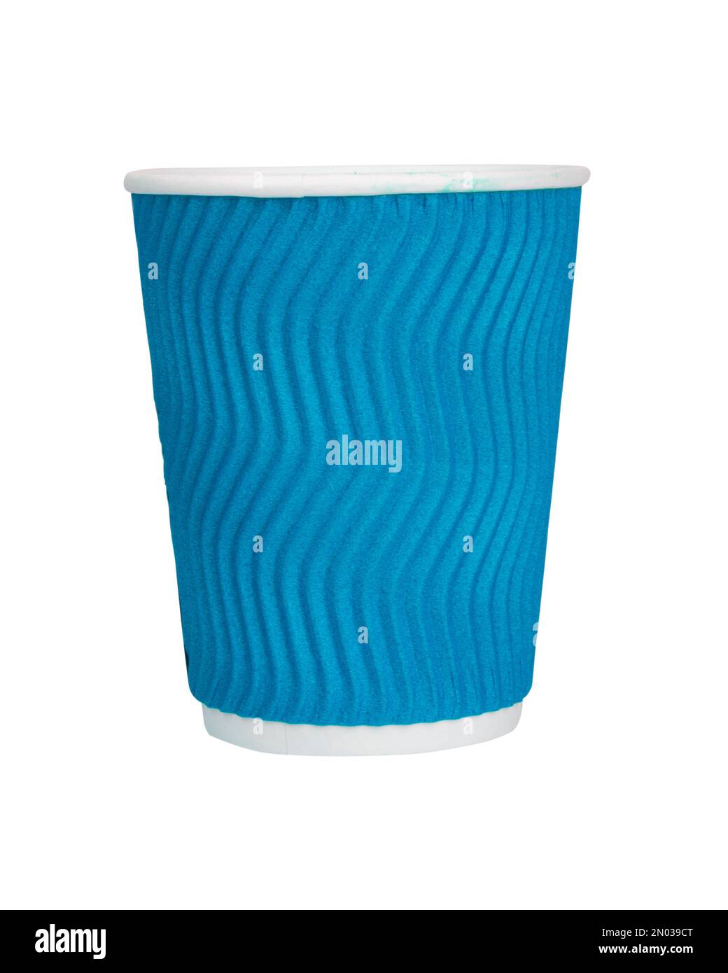 Takeaway corrugated paper cup for tea coffee isolated on the white ...