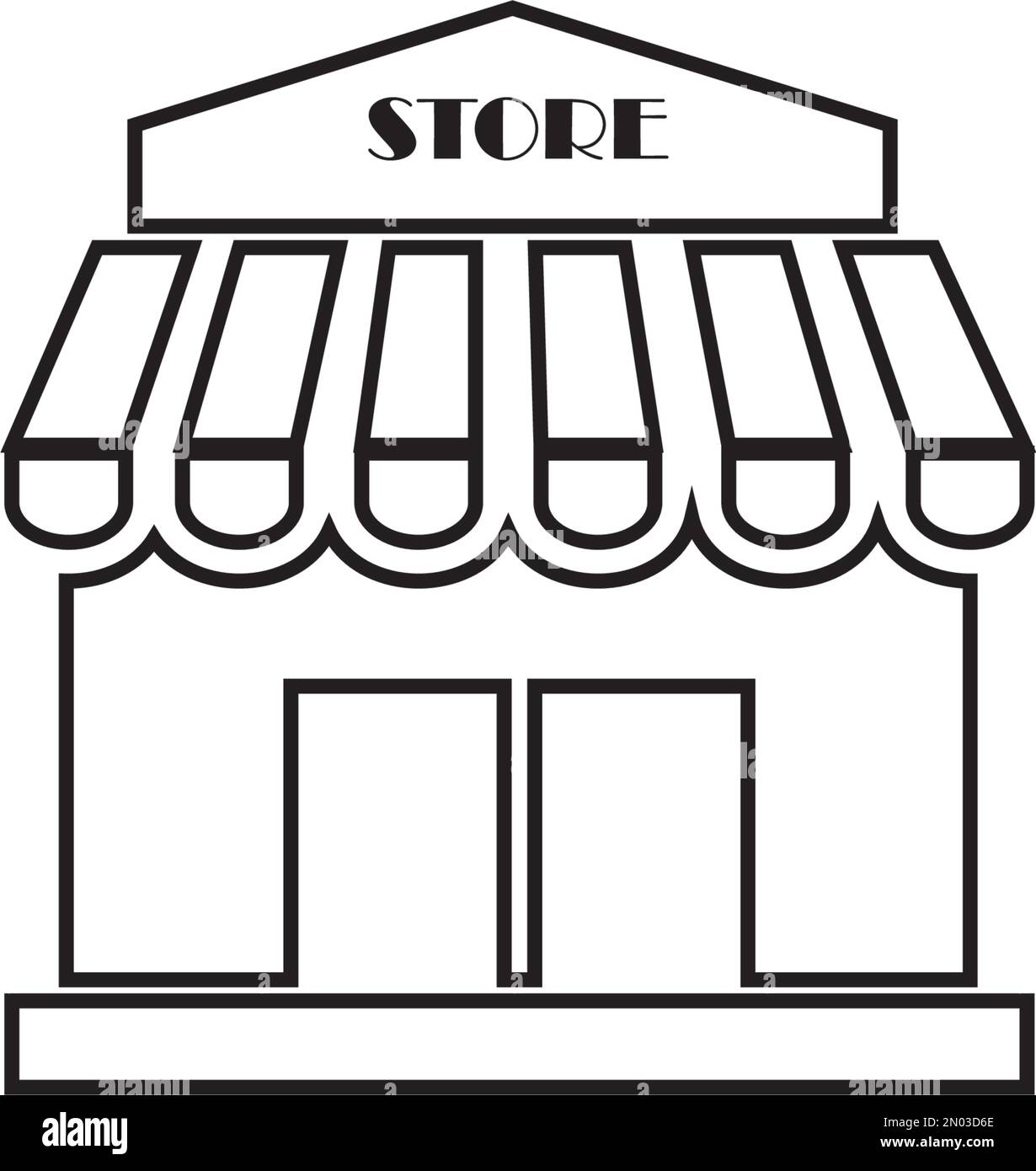 shopping mall icon vector illustration symbol template Stock Vector