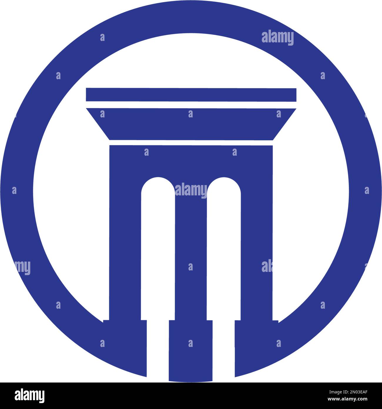 column Logo vector Template design illustration Stock Vector