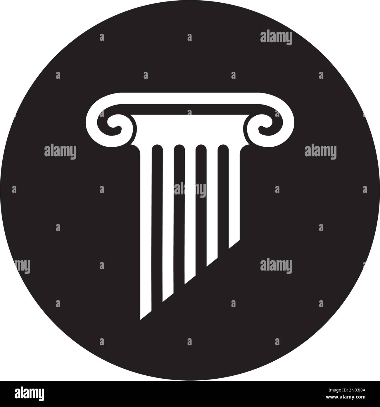 Vector Column Logo column Logo vector Template design illustration Stock Vector Image ...