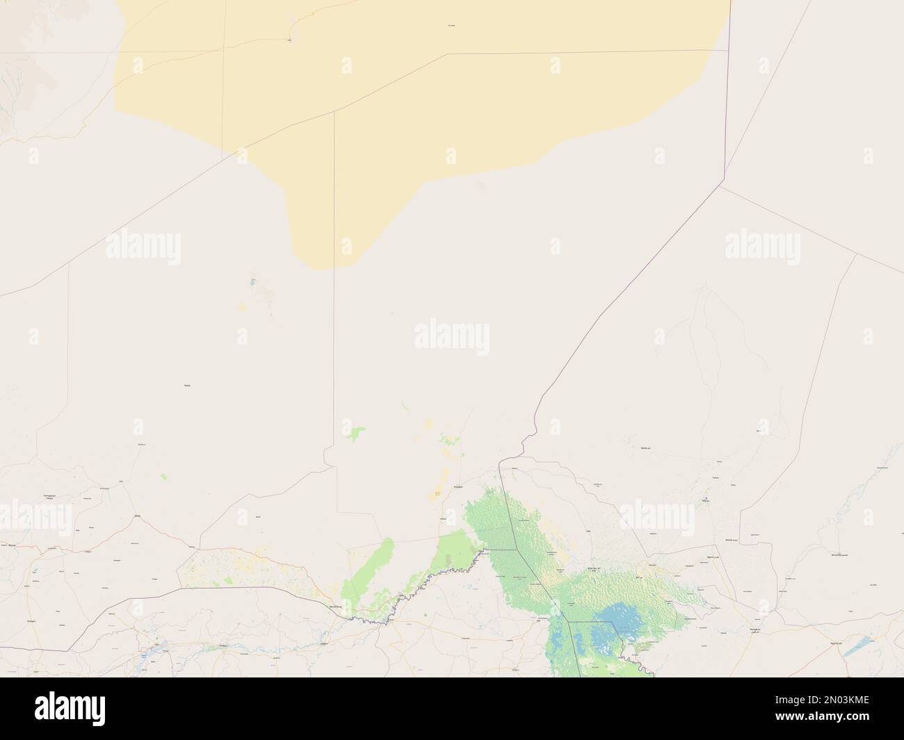 Diffa, department of Niger. Open Street Map Stock Photo - Alamy