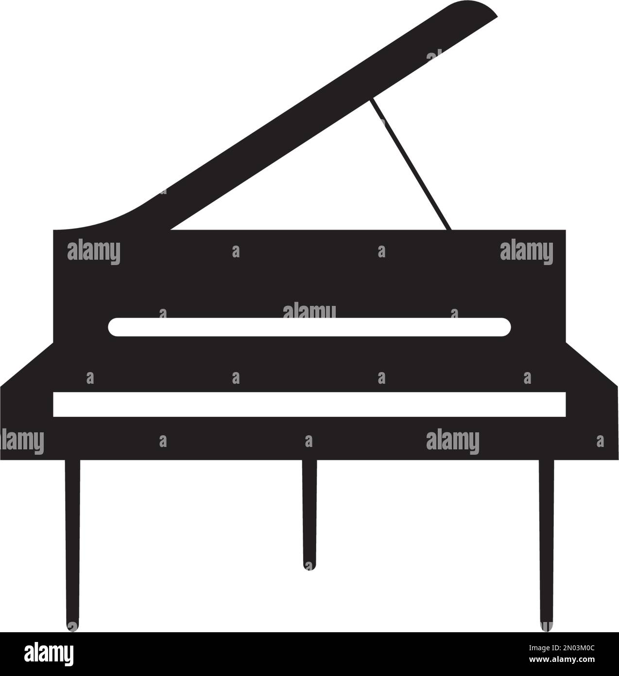 Piano logo vector illustration template design Stock Vector Image & Art ...