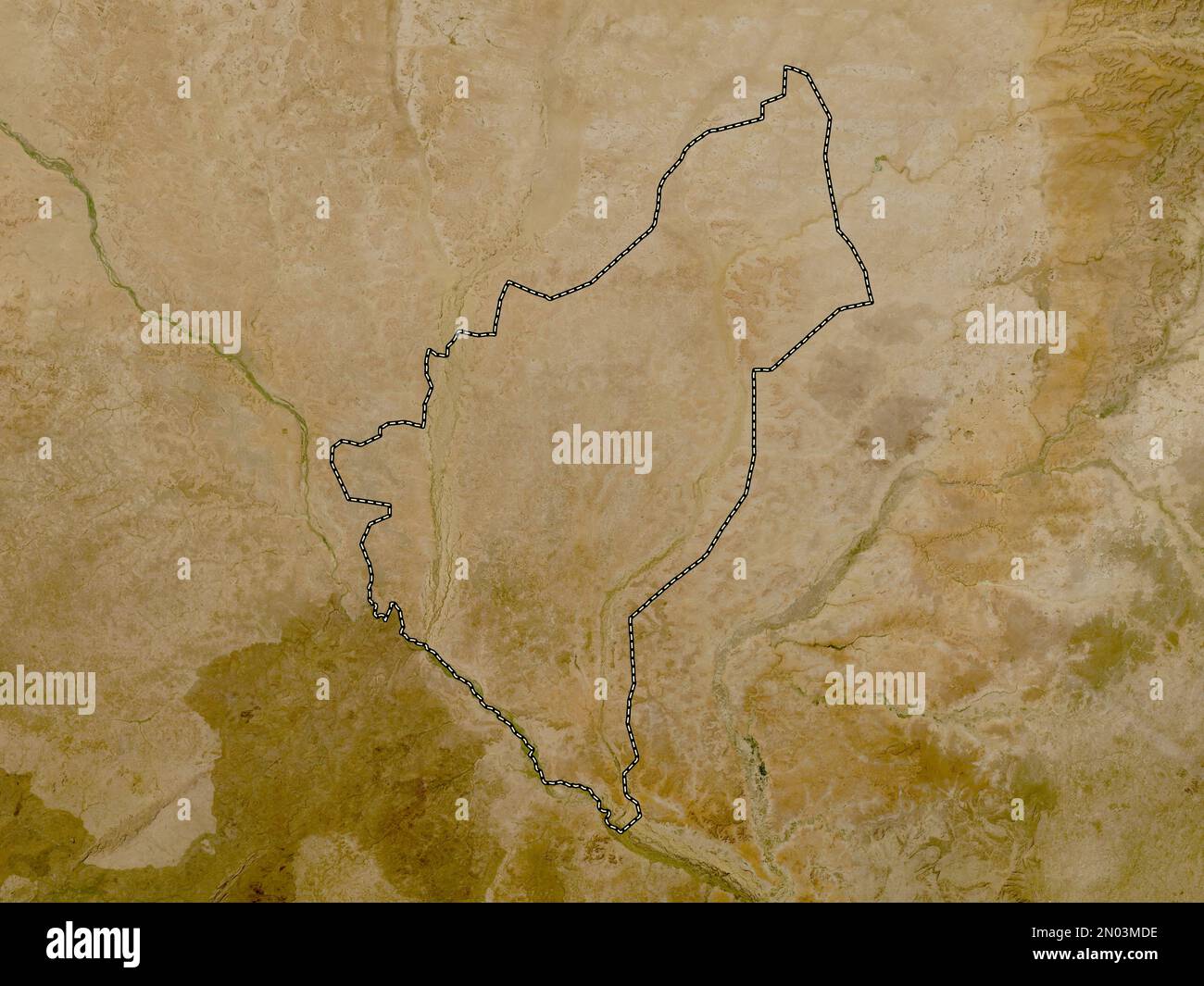 Dosso, department of Niger. Low resolution satellite map Stock Photo ...