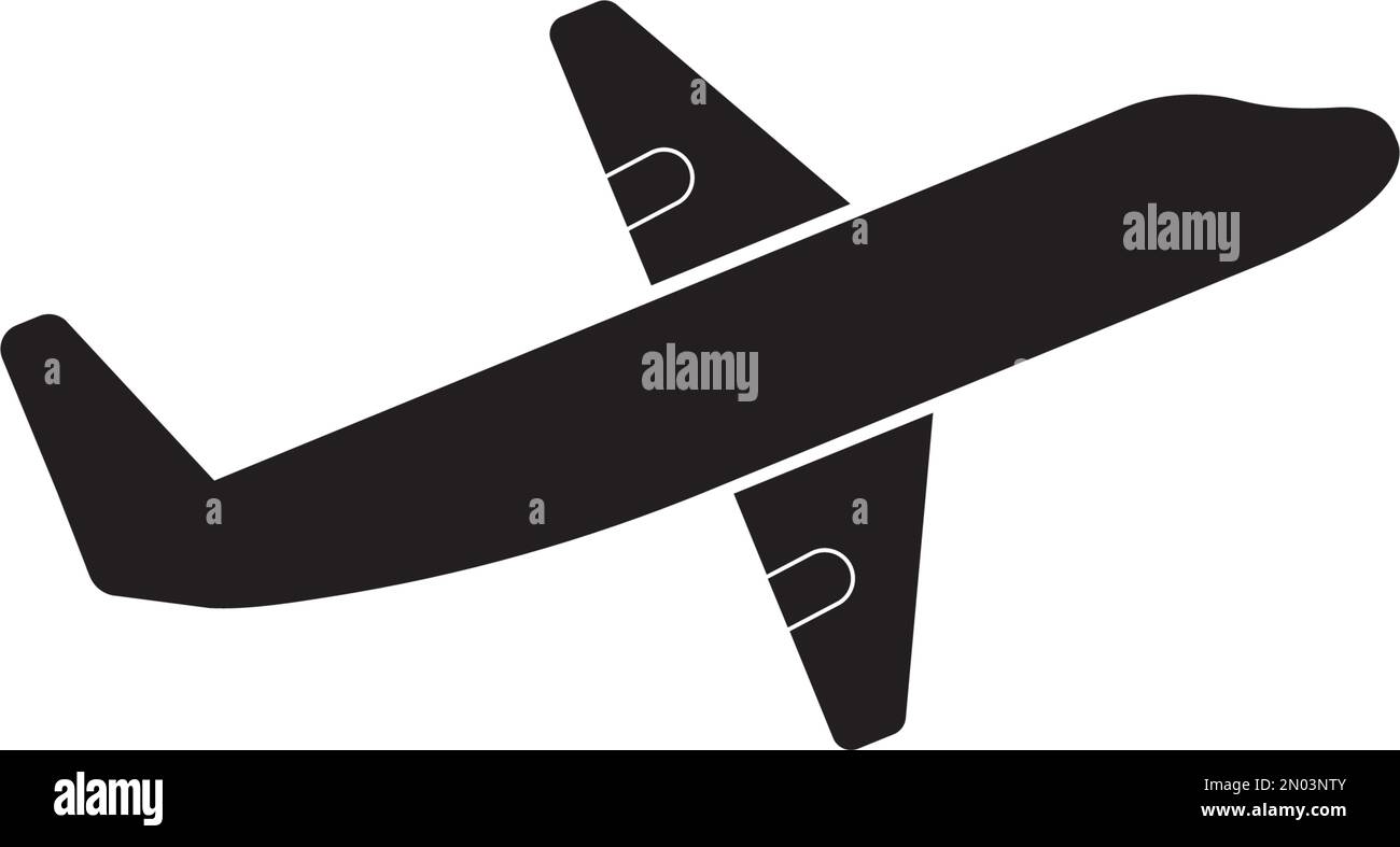 Airplane icon vector design illustration template Stock Vector