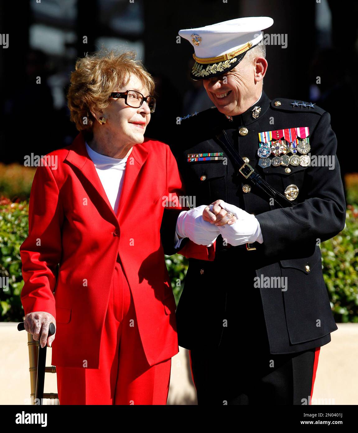 FILE - In this Feb. 6, 2011 file photo, former first lady Nancy Reagan ...
