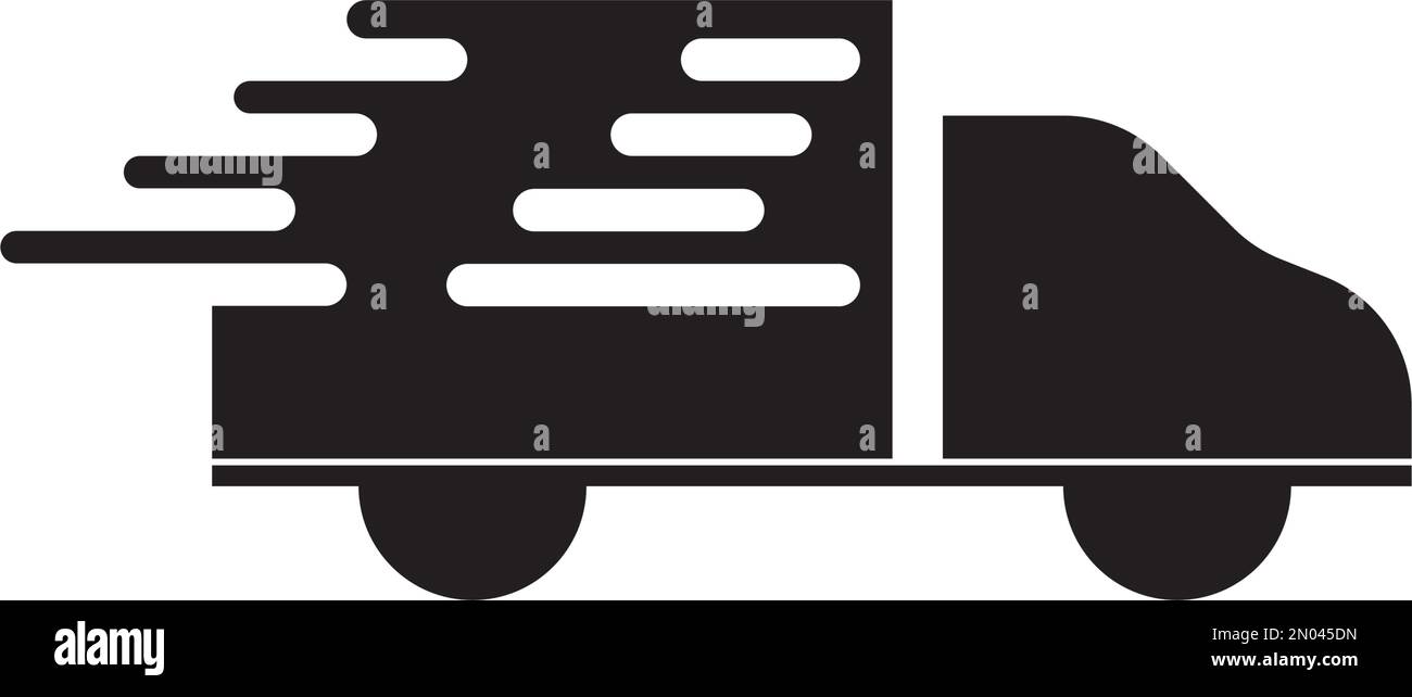 Truck delivery logo vector design illustration and background Stock ...