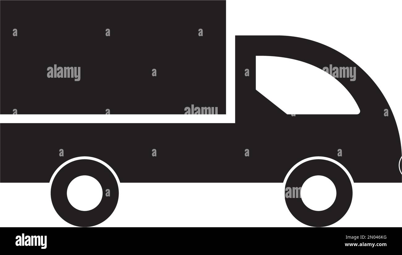 Truck delivery logo vector design illustration and background Stock ...