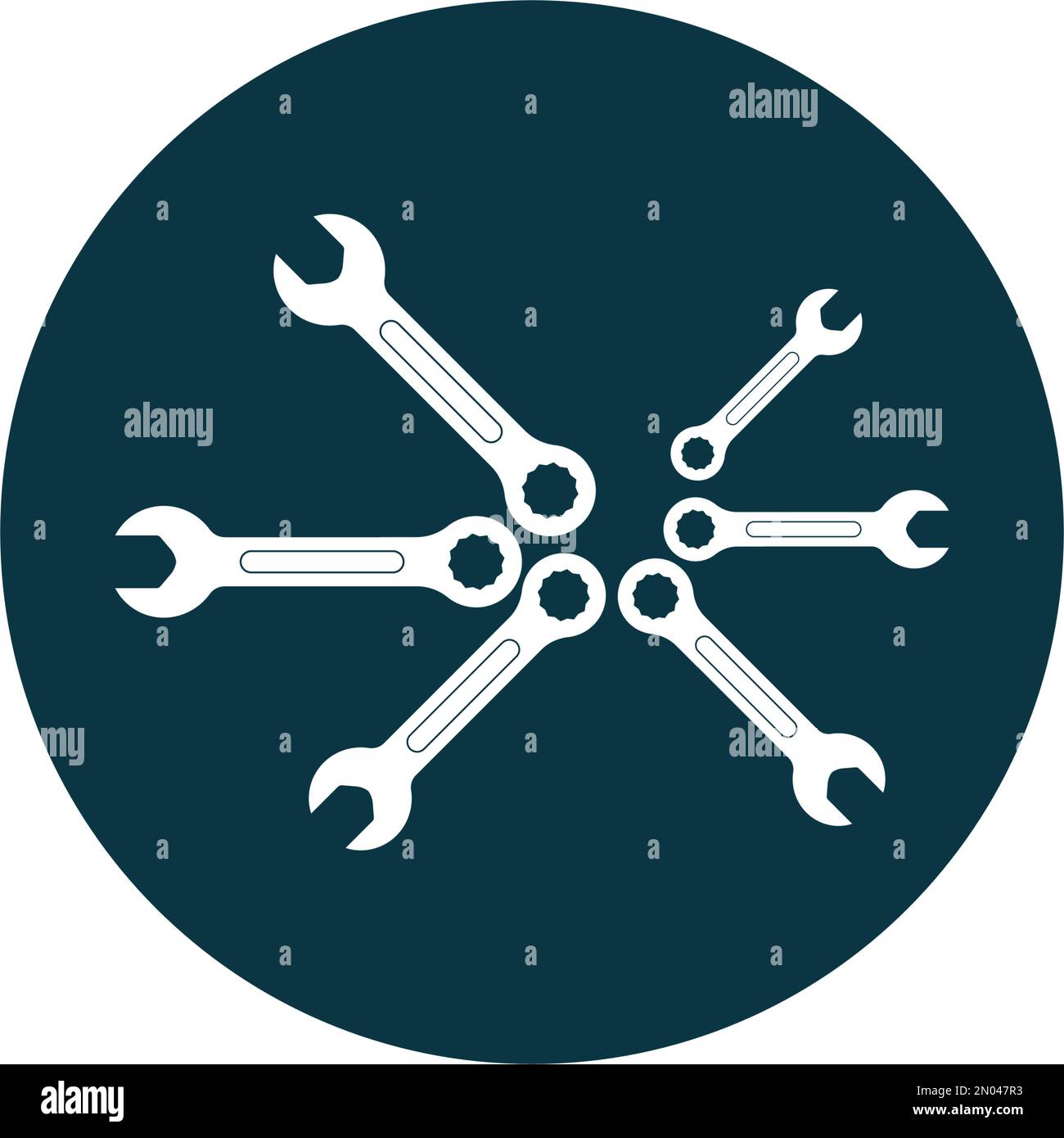 WRENCH logo vector design illustration Stock Vector Image & Art Alamy