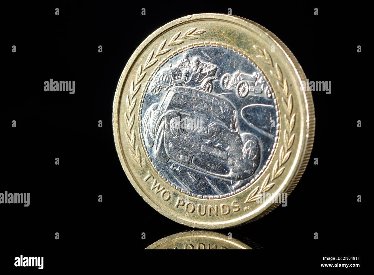 1998 Isle Of Man £2 coin to commemorate the islands annual car rally ...