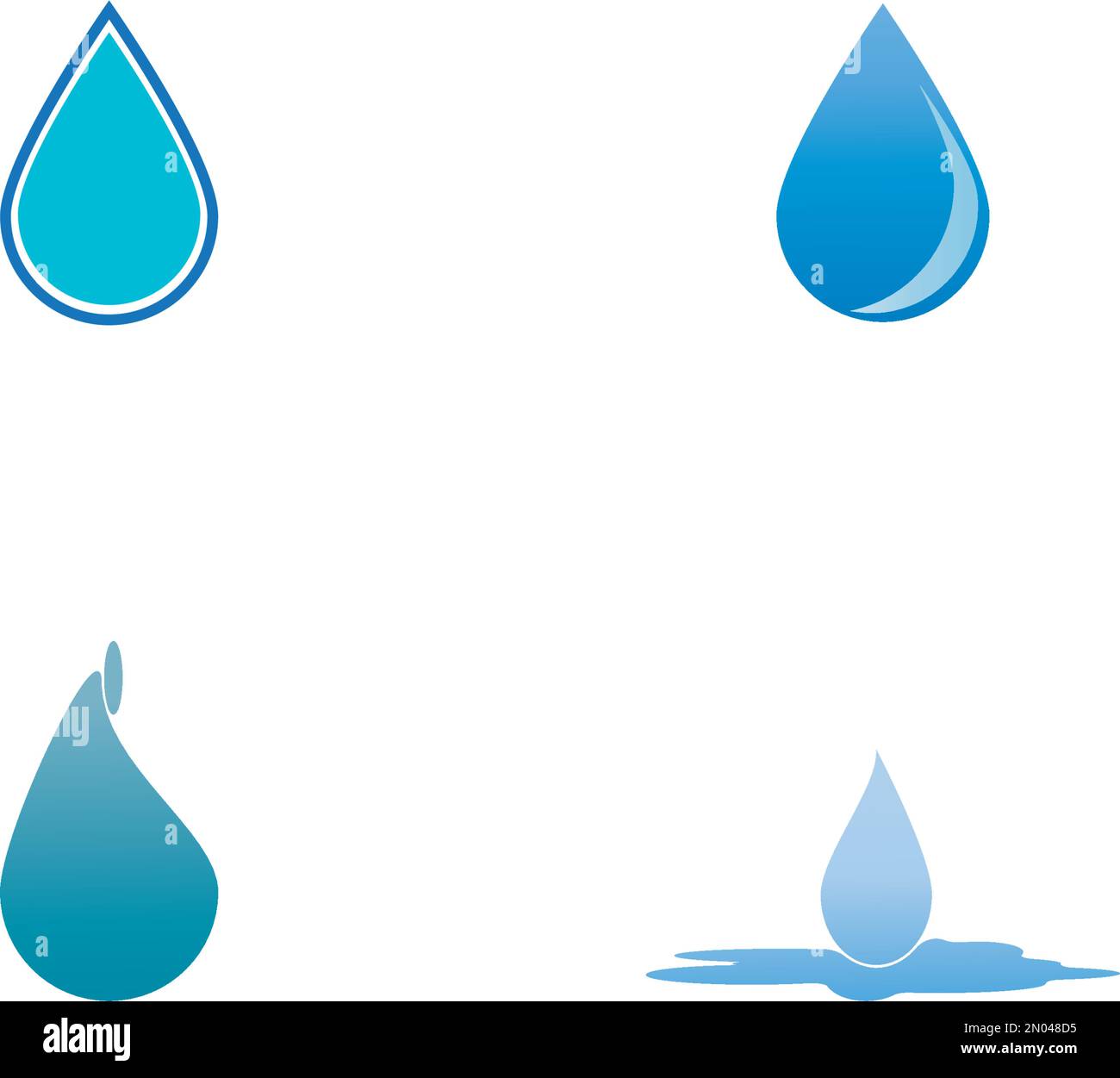 water drop logo vector illustration design Stock Vector Image & Art - Alamy