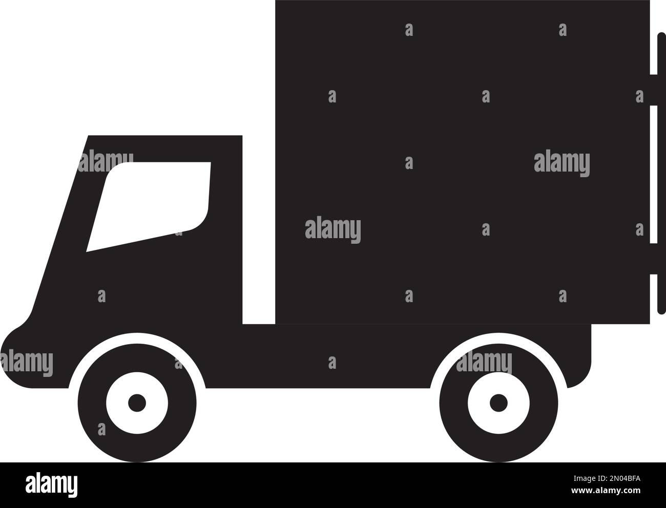 Truck delivery logo vector design illustration and background Stock ...