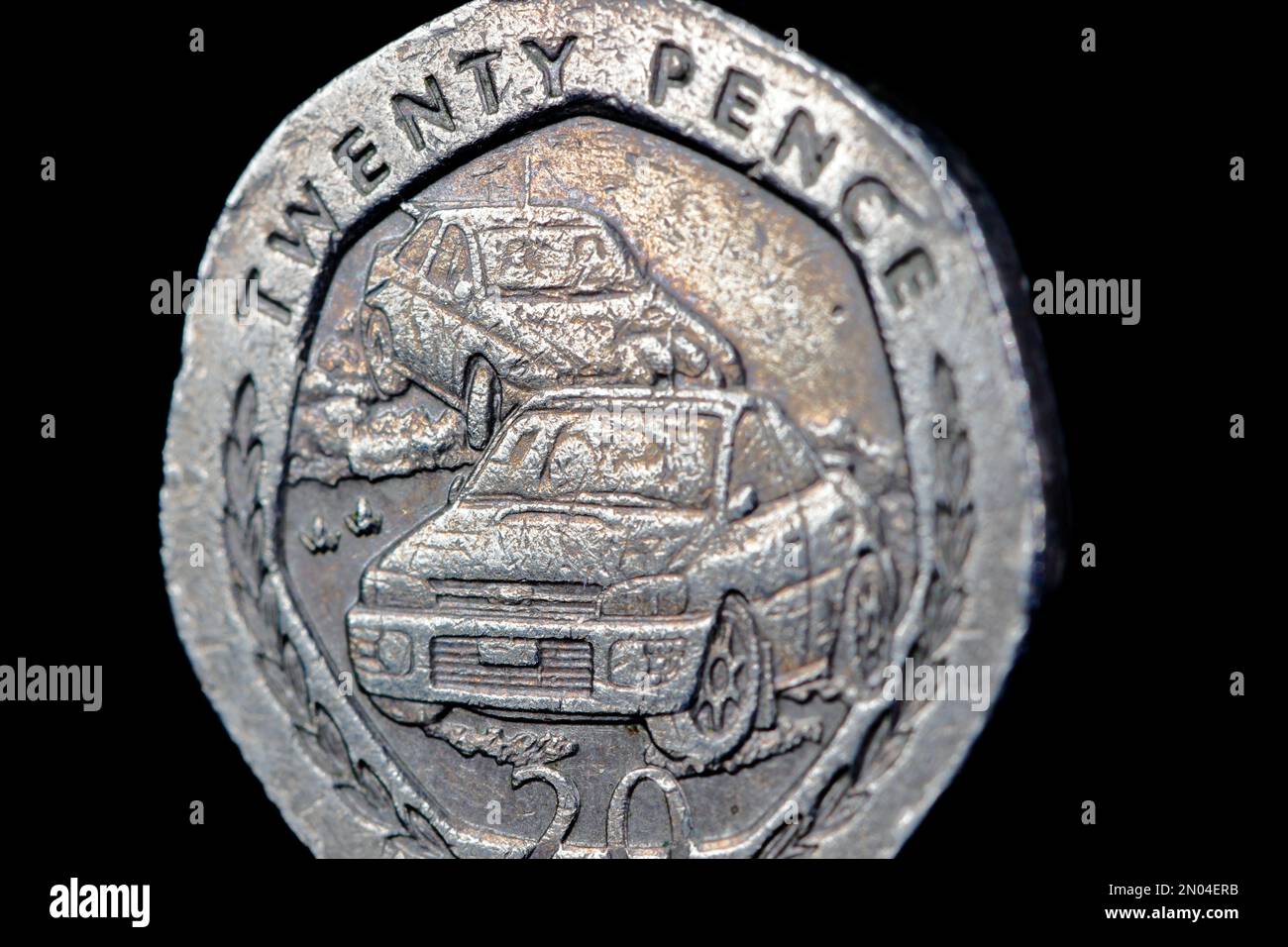 Reverse side of a 1997 Isle of Man 20p coin commemorating the islands ...