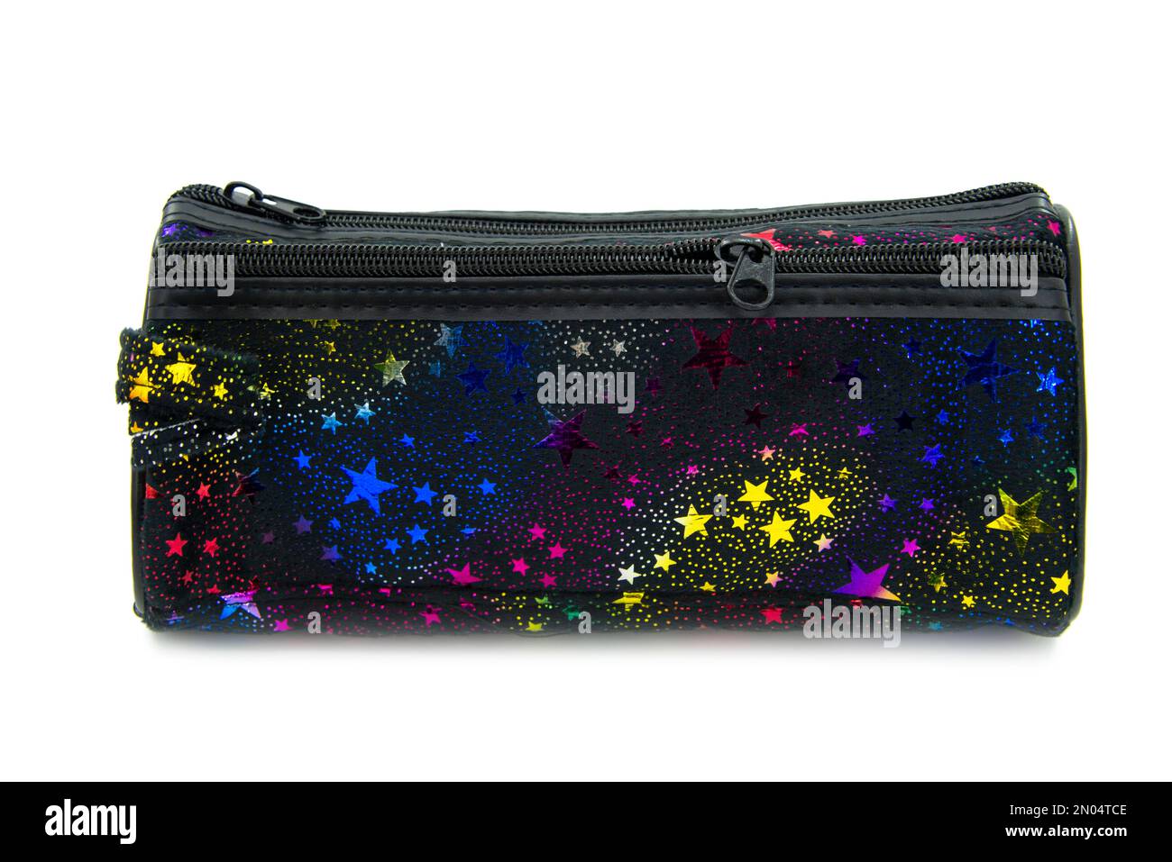 Long pencil pen case container isolated on the white background Stock Photo