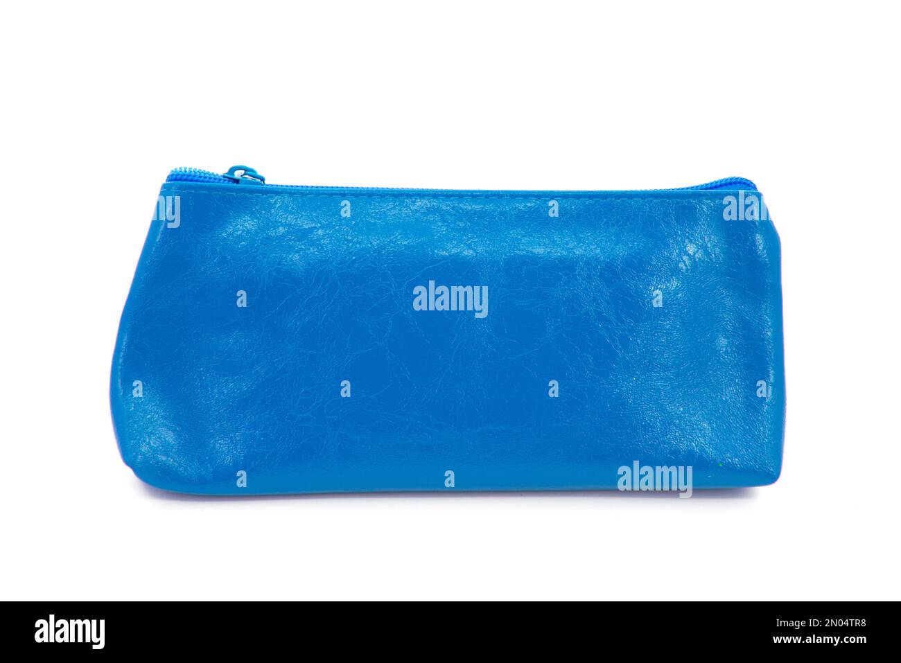 Long pencil pen case container isolated on the white background Stock Photo