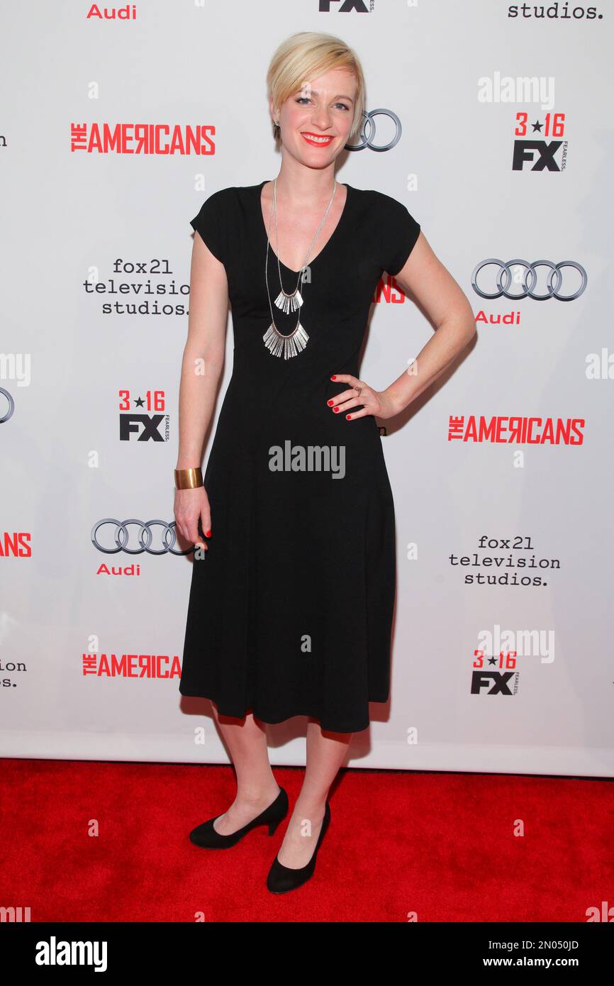 Suzy Jane Hunt attends FX's "The Americans" Season 4 premiere at the