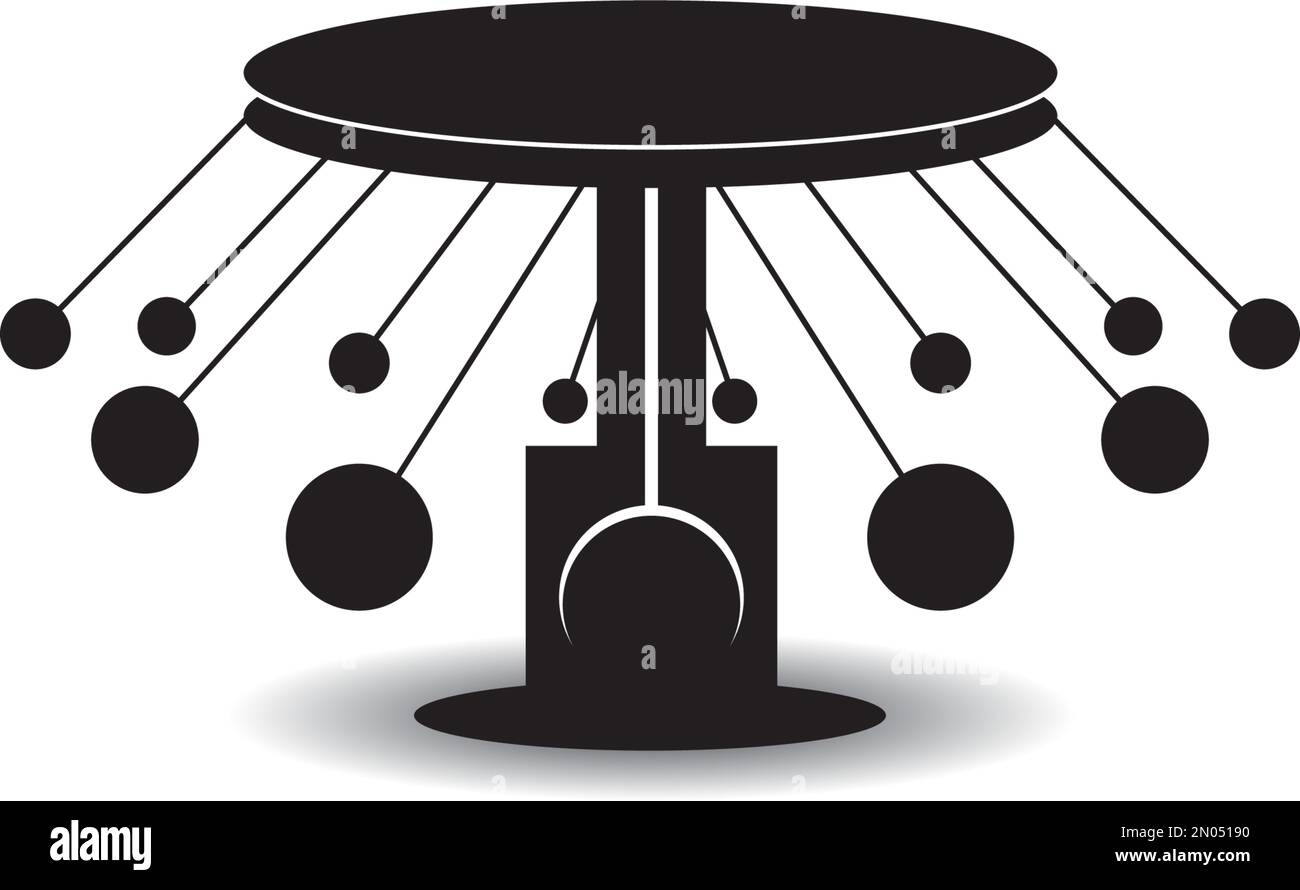 Carousel icon vector design illustration background Stock Vector
