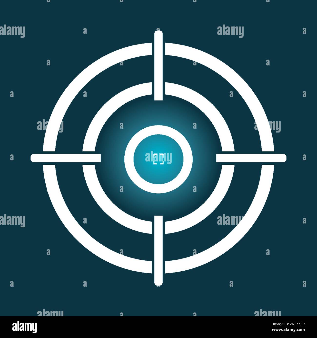 Target icon symbol vector,design background Stock Vector