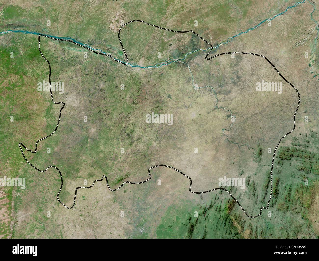 Benue, state of Nigeria. High resolution satellite map Stock Photo Alamy