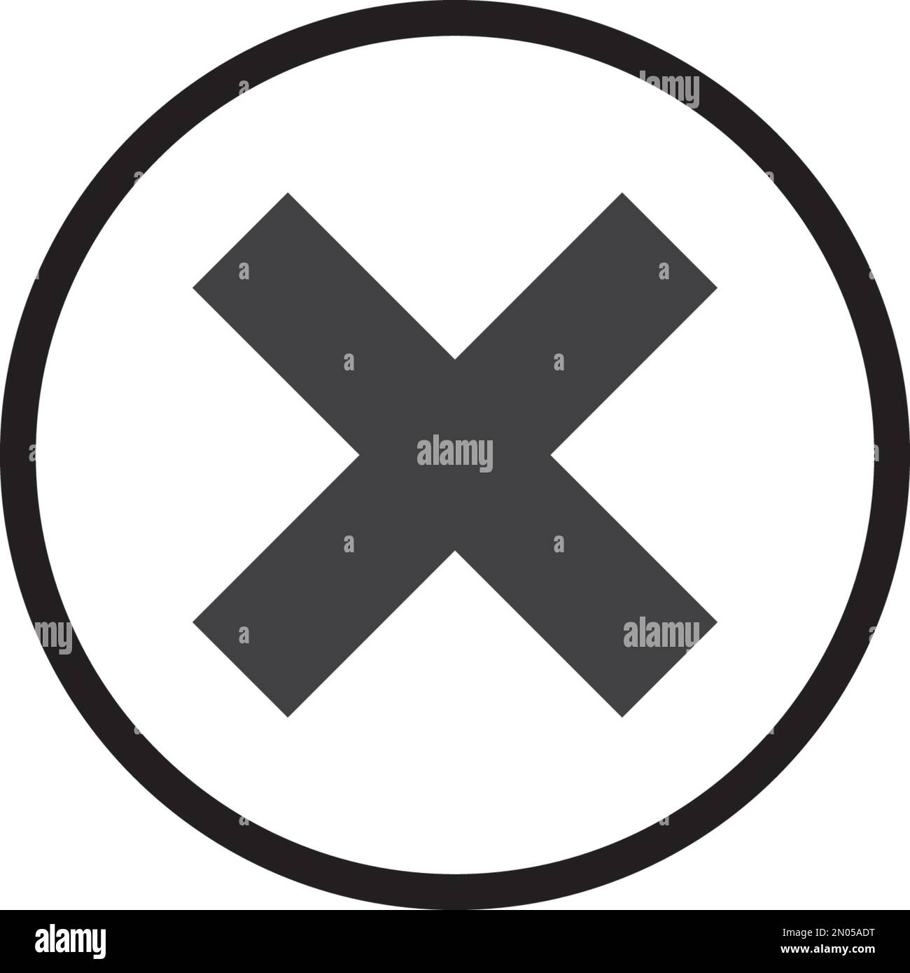 Close icon vector, illustration template Stock Vector