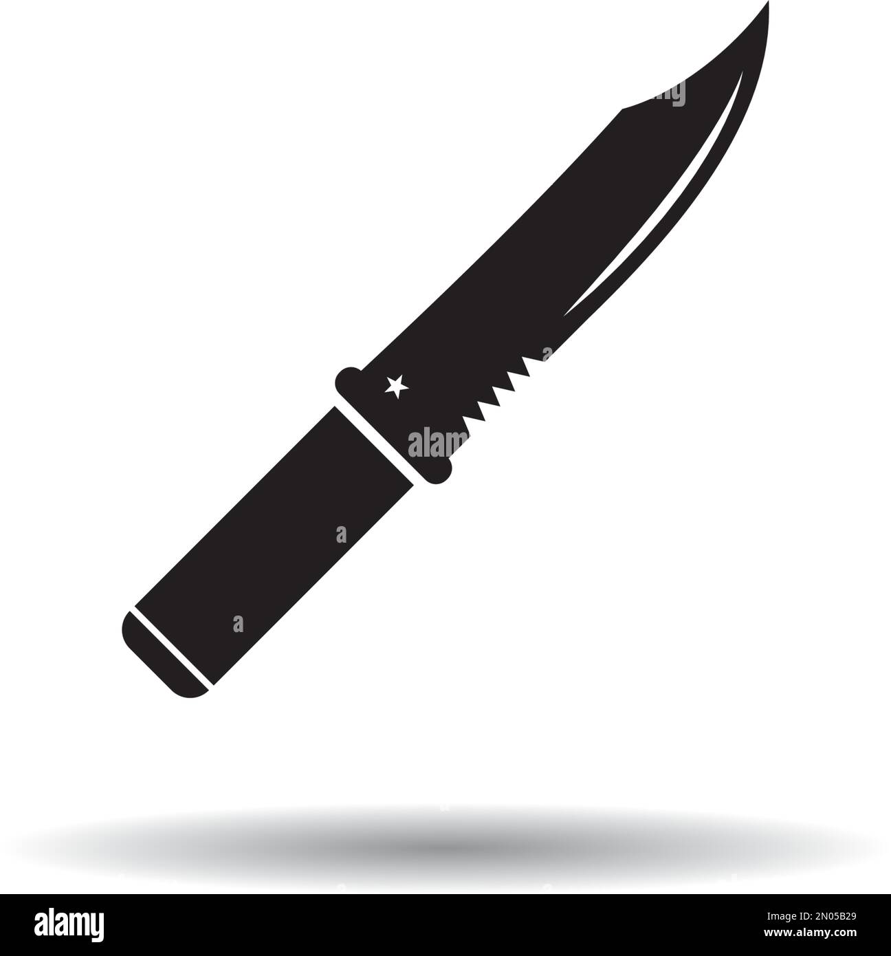 Military Knife icon vector design illustration template Stock Vector
