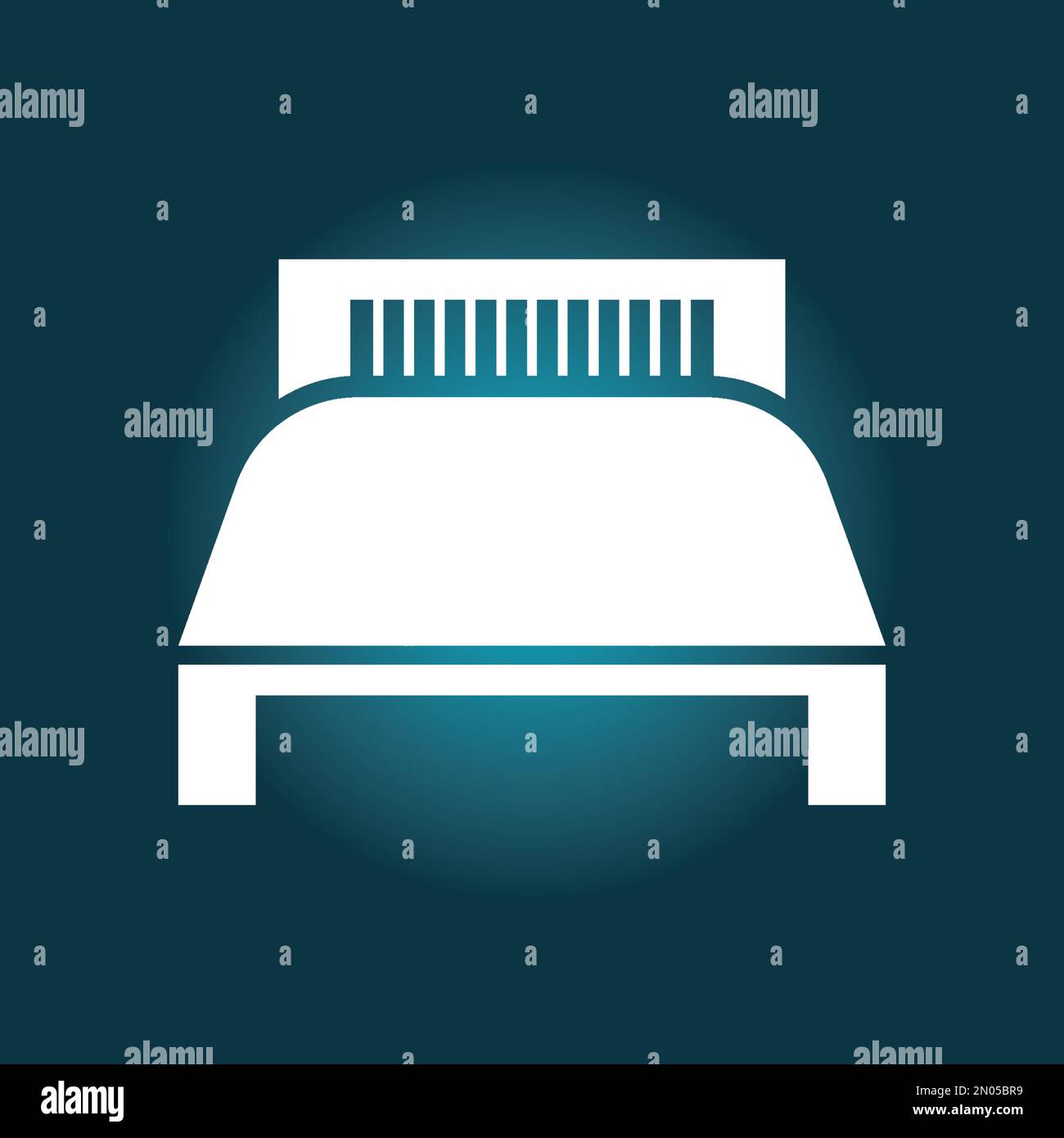 Bed icon vector,design illustration template Stock Vector Image & Art ...