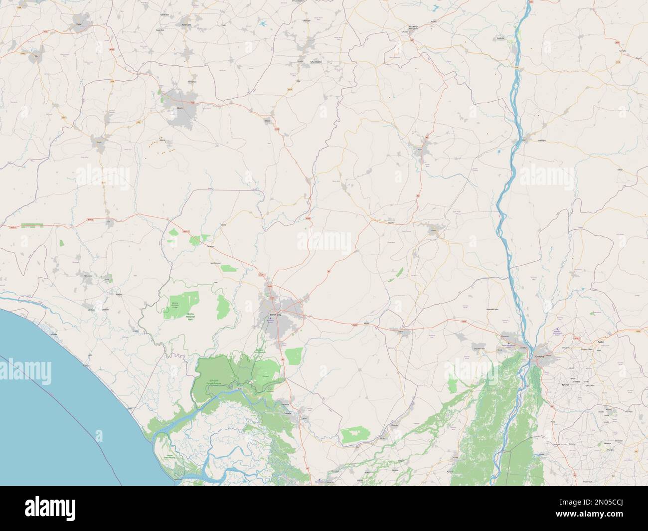 Edo, state of Nigeria. Open Street Map Stock Photo Alamy