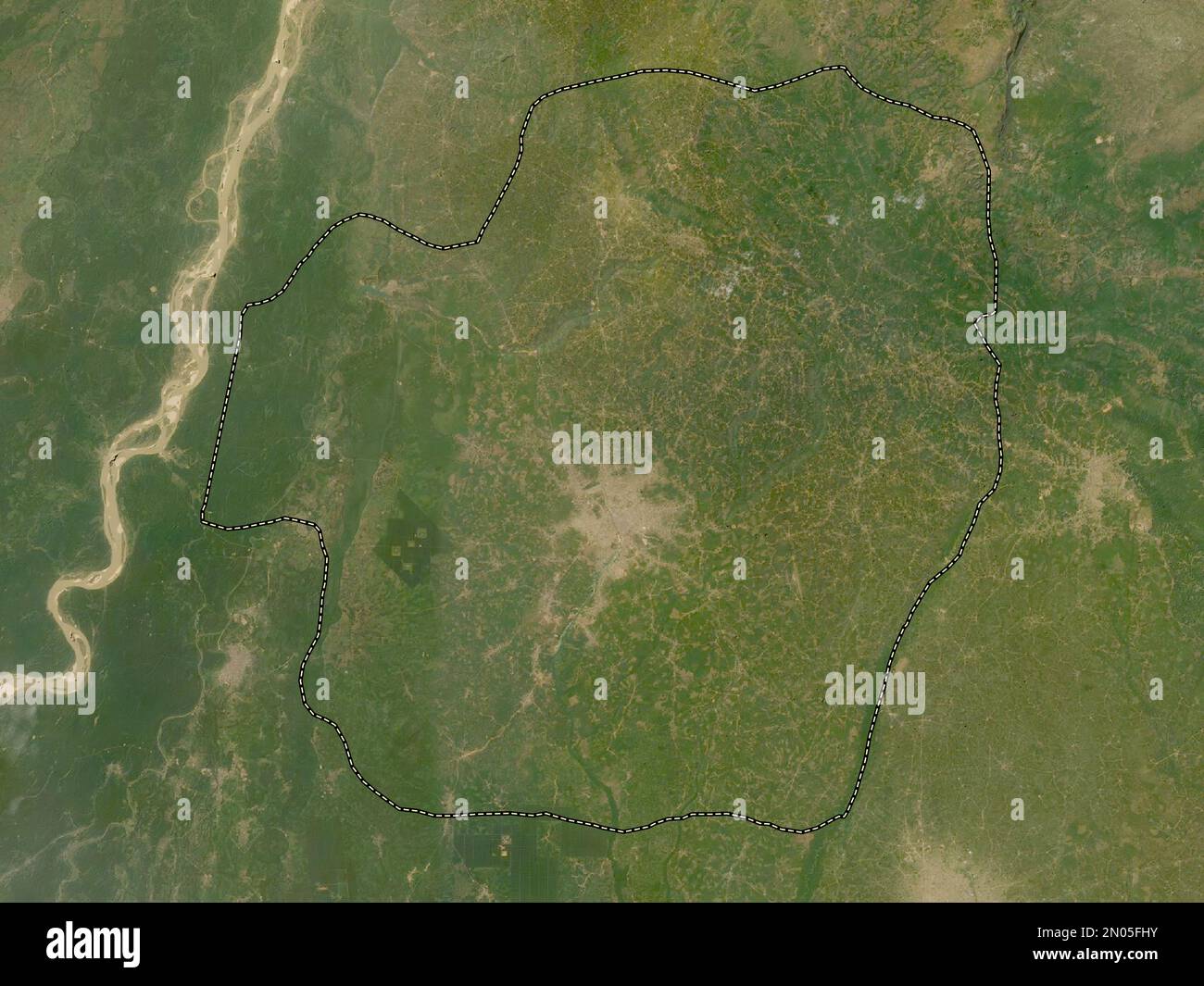 Imo, state of Nigeria. Low resolution satellite map Stock Photo Alamy
