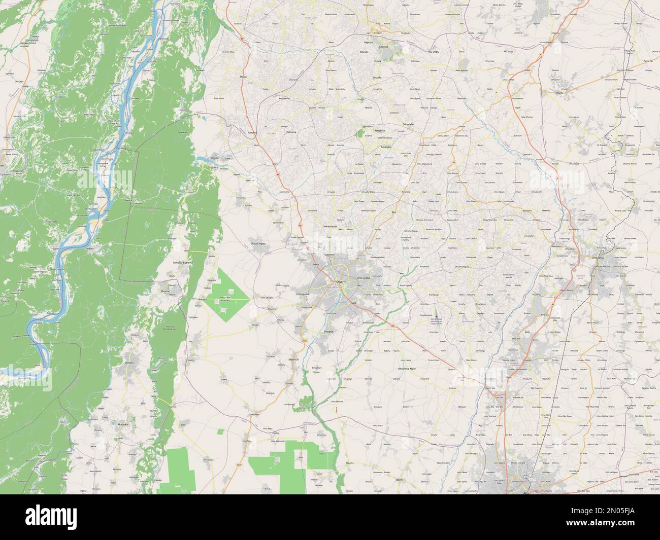 Imo, state of Nigeria. Open Street Map Stock Photo Alamy