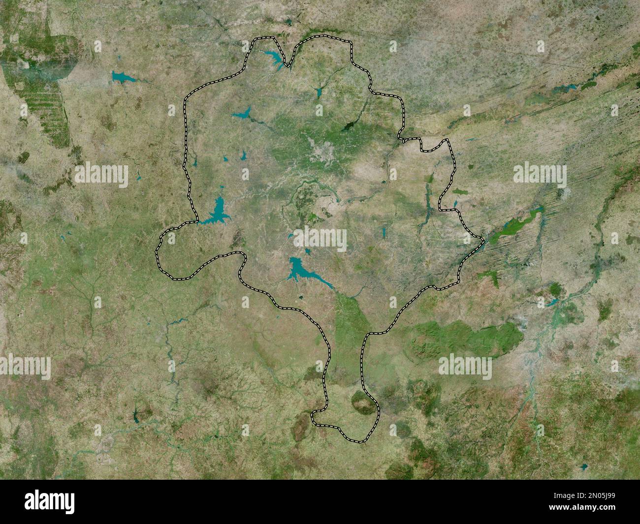 Kano, state of Nigeria. High resolution satellite map Stock Photo Alamy