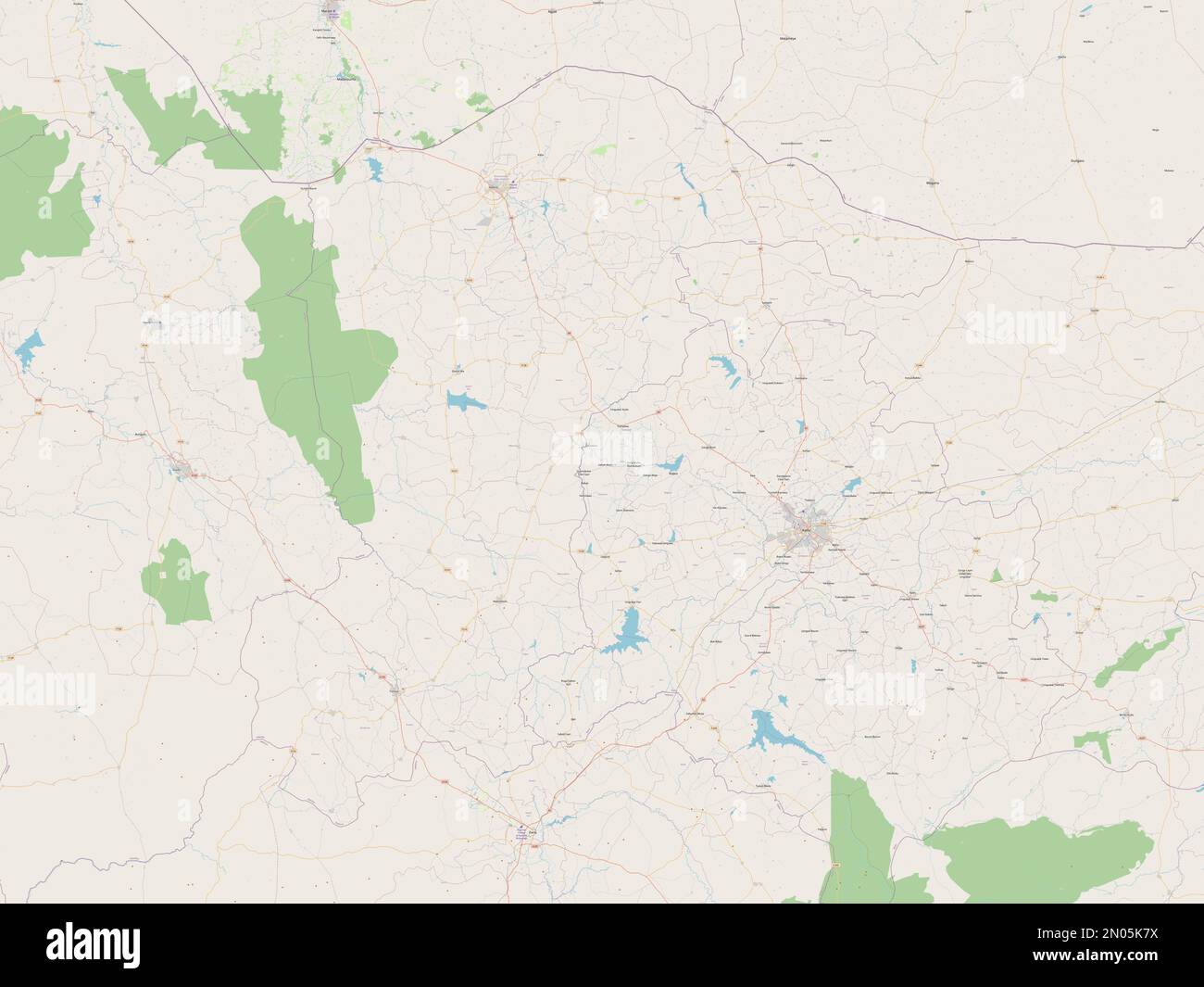 Katsina, state of Nigeria. Open Street Map Stock Photo