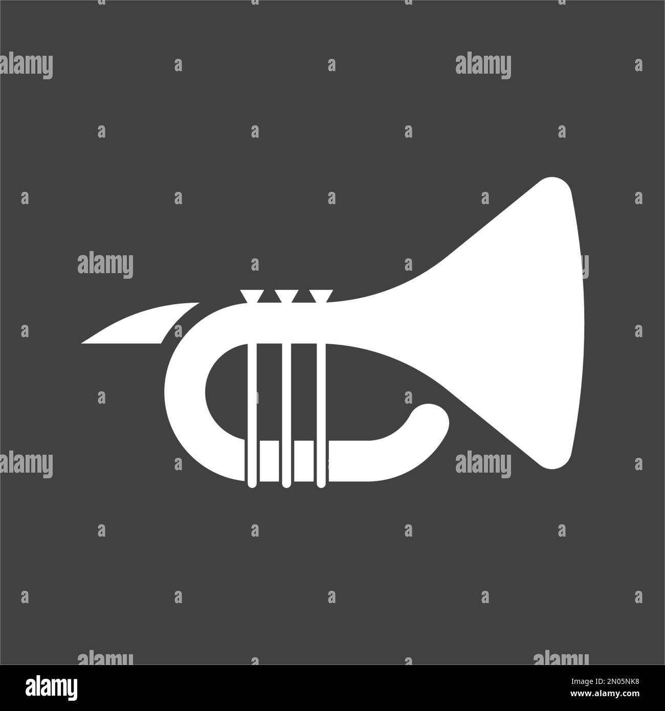 Wind trumpet vector vectors hi-res stock photography and images - Alamy