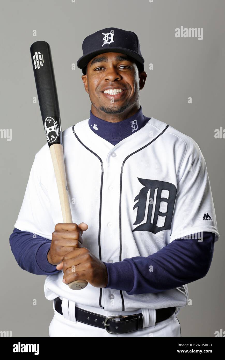 This is a 2016 photo of Wynton Bernard of the Detroit Tigers baseball team.  This image reflects the 2016 active roster as of Saturday, Feb. 27, 2016,  in Lakeland, Fla., when this