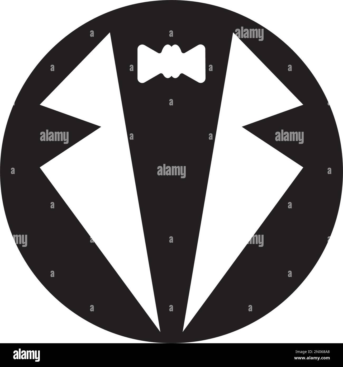 Tuxedo logo vector icon template template Stock Vector Image & Art - Alamy