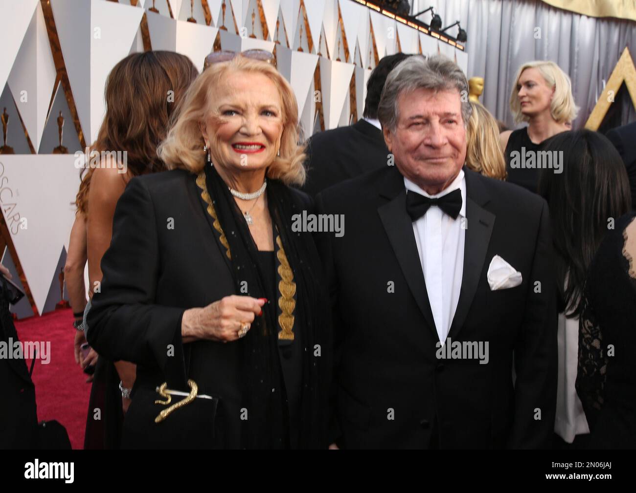 Gena Rowlands, and Robert Forrest arrive at the Oscars on Sunday, Feb