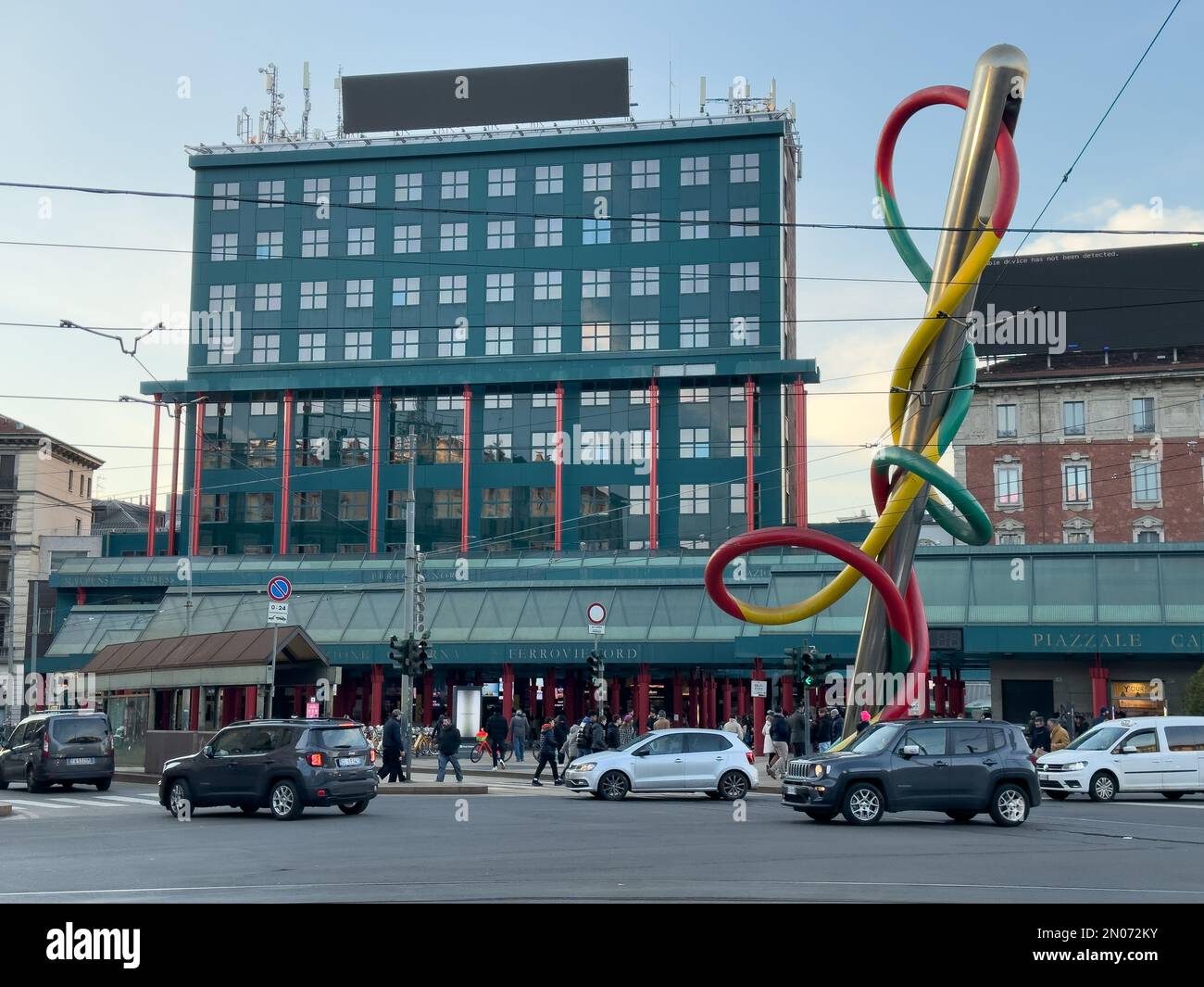 Cadorna Train Station, with the Knot Needle and Thread sculpture ...
