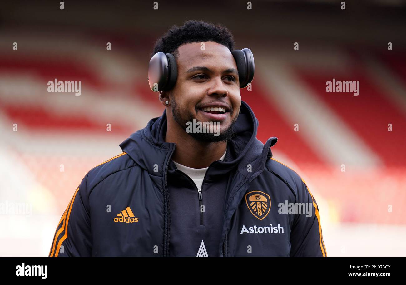 Leeds United's Weston McKennie arrives prior to the Premier League