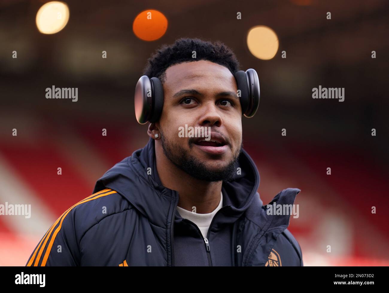 Leeds United's Weston McKennie arrives prior to the Premier League