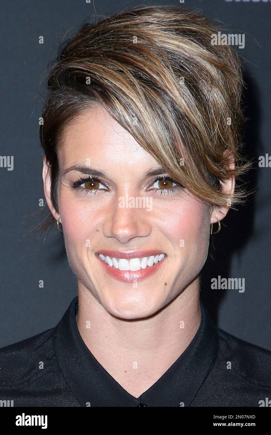 Missy Peregrym arrives at the 3rd Annual "An Evening With Canada's Stars"  the Four Seasons Hotel on Thursday, Feb. 25, 2016, in Beverly Hills, Calif.  (Photo by Rich Fury/Invision/AP Stock Photo -