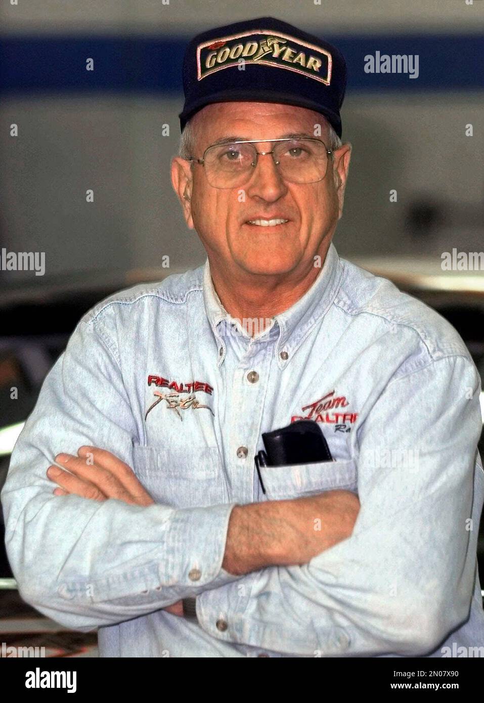 In this photo taken March 30, 2001 veteran NASCAR driver Dave Marcis is  shown in his Arden, N.C. race shop. Only 39 cars showed up for the second  race of the Sprint Cup season, the lowest number of entries in more than  two decades. While the reduced