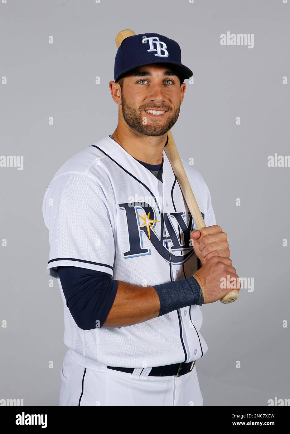 This is a 2016 photo of Kevin Kiermaier of the Tampa Bay Rays baseball team. This image reflects
