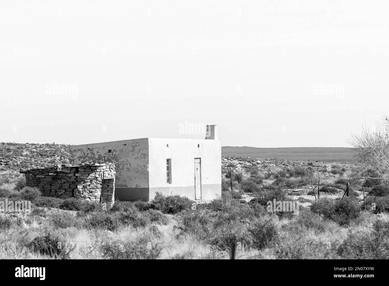 Fraserburg, South Africa Sep 3, 2022 A farm worker house next to