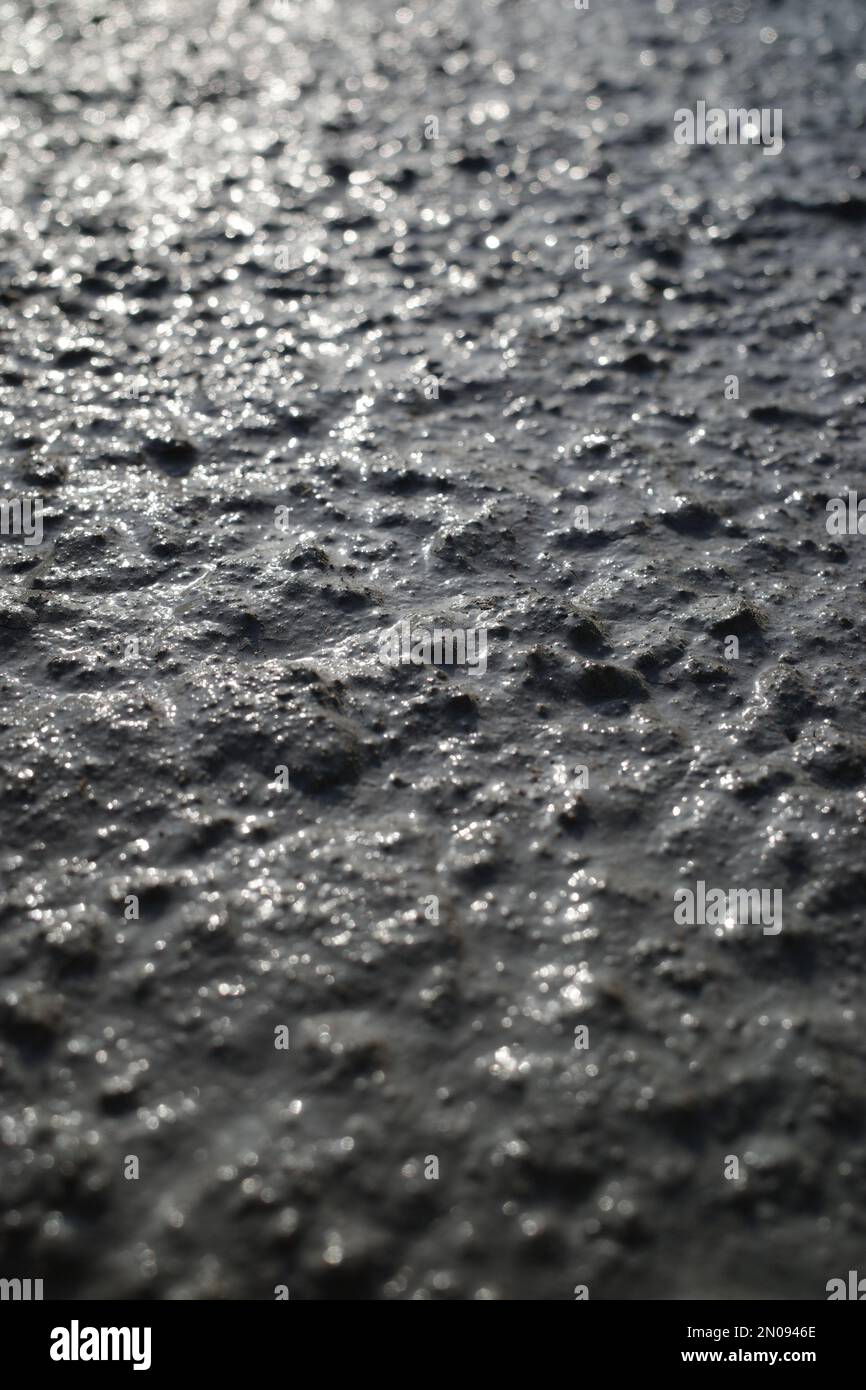 wet concrete floor Stock Photo
