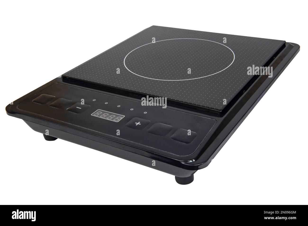 Induction cooker plate isolated on white background Stock Photo Alamy