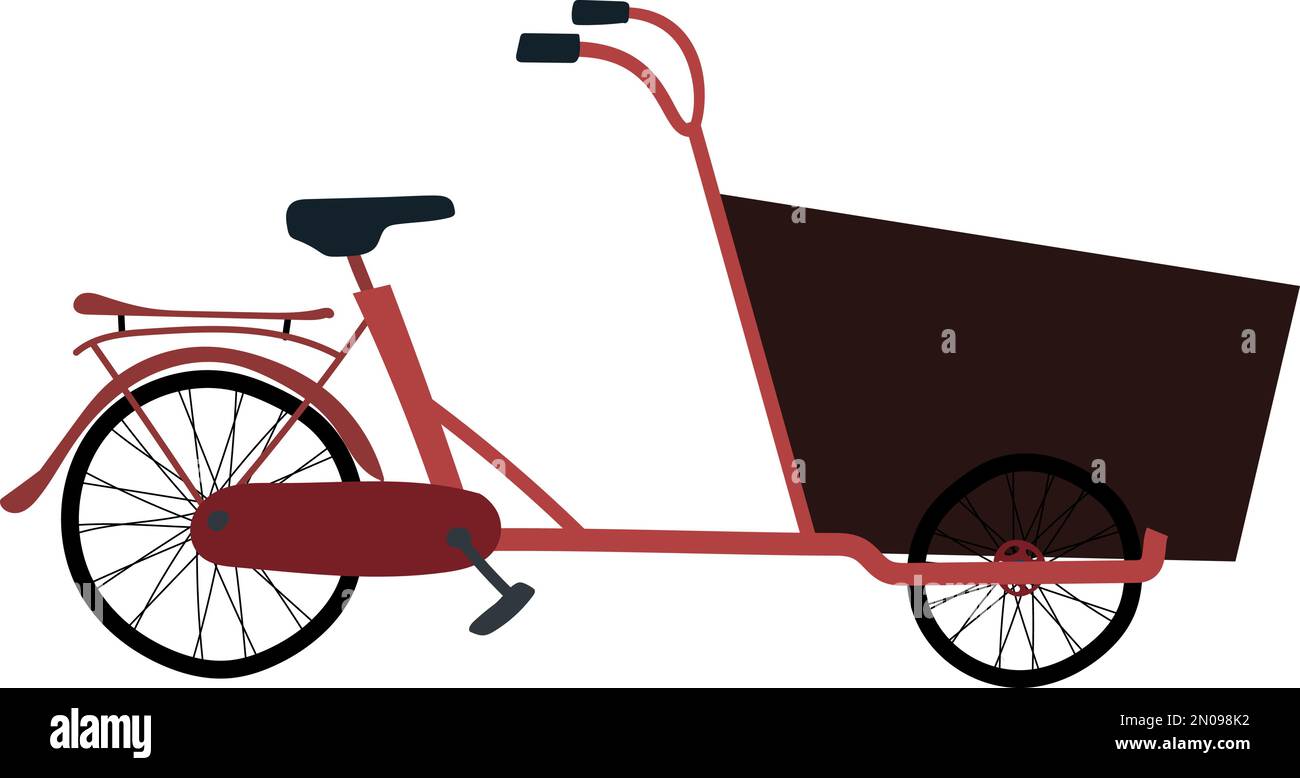 Cargo bike bakfiets Stock Vector Images - Alamy